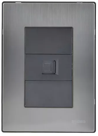 Placa Armada con Toma de Datos, Acero Inoxidable