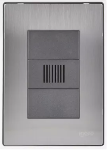 Placa Armada con Zumbador, Acero Inoxidable