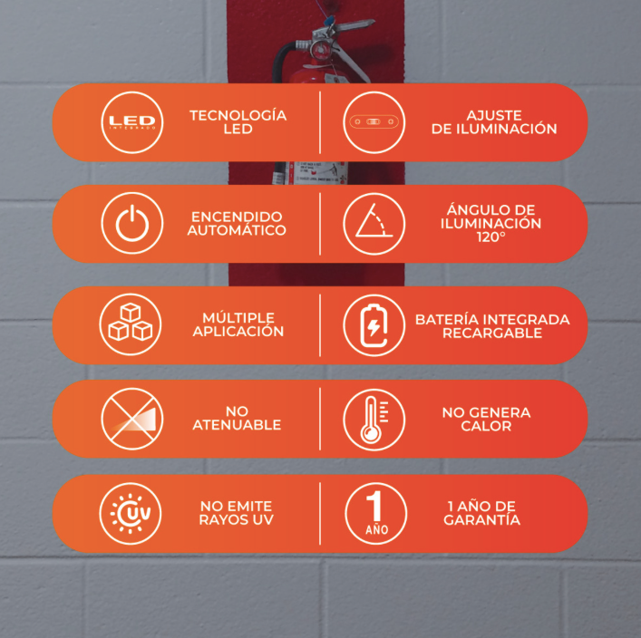 Lámpara Led de Emergencia Recargable 1W Portátil