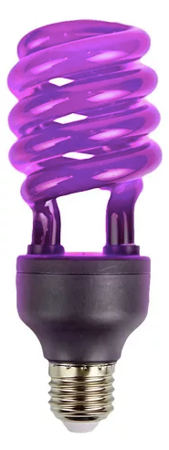 Foco Luz Negra Espiral 20W