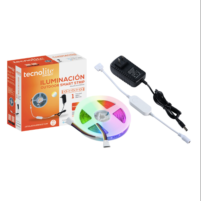 Tira LED Inteligente WiFi Luz RGB Compatible con App Móvil y Asistente de Voz