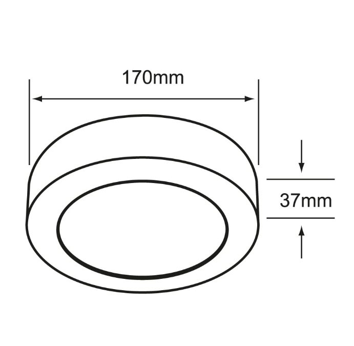 Lámpara Plafón Led Integrado Interiores