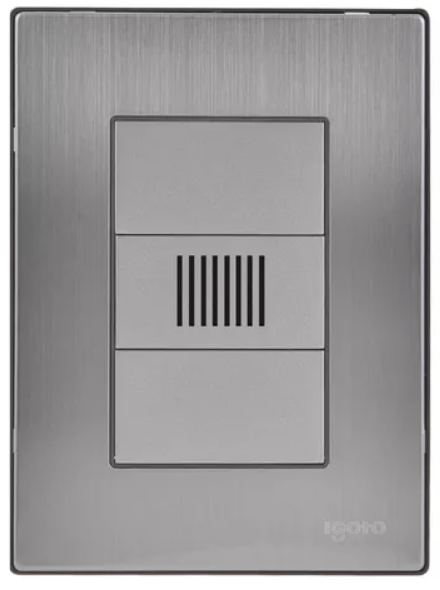 Placa Armada con Zumbador, Acero Inoxidable